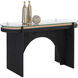 Adora 60 X 20 inch Clear / Black Console Table